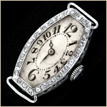 Gallet Lady's Platinum & Diamonds Wristwatch...